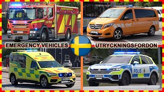 🚨 Police Fire Trucks and Ambulance responding 2020 – Sweden [upl. by Naitsirhc]