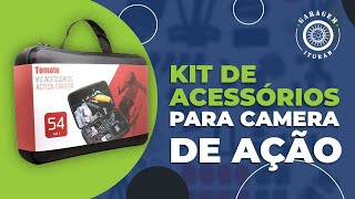 Unboxing Kit com 54 acessórios para GoPro HERO da Tomate [upl. by Ardeid]