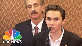 David Hogg We Are Not Trying To Take Your Guns We Are Trying To Live  NBC News [upl. by Emalia]