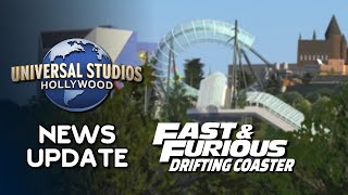 Fast amp Furious Hollywood Drift Roller Coaster Update — New Details Permits amp Construction [upl. by Assilaj]