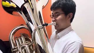 Marco Bordogni Bel Canto Studies for Tuba No12  チューバ ボルドーニ12番 [upl. by Anomor]