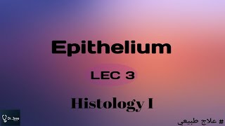 Epithelium Lec 3  Histology I [upl. by Pazia]