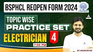 BSPHCL 2024 Technician Grade 3  BSPHCL Electrician Practice Set 4  By Arun Vir Sir [upl. by Ayaet]