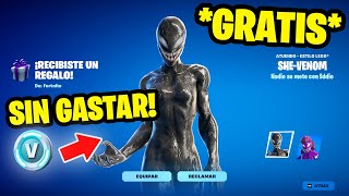 Como CONSEGUIR GRATIS las SKINS de SHE VENOM de VENOM 3 en FORTNITE 💀🔥 [upl. by Marnie]