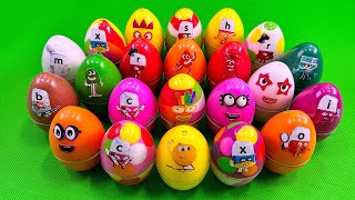 Rainbows EGGS 🌈 Mixing Rainbow SLIME with Numberblocks Colorful ASMR [upl. by Ttesil335]