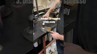 How to tamp your espresso coffee espresso howtotamp howto spro barista athomebarista [upl. by Nowtna102]