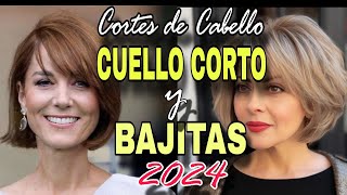 TENDENCIA CABELLO 2024 ✂️ ALARGA el CUELLO y ESTILIZA tu FIGURA MUJERES de CUELLO CORTO y BAJITAS [upl. by Frohne]