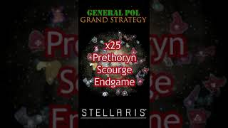 Stellaris  500 year Timelapse with x25 Prethoryn Scourge endgame shorts [upl. by Waynant]