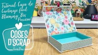 Tutorial Caja de Cartonaje fácil y preciosa Blooming Box [upl. by Heddi]