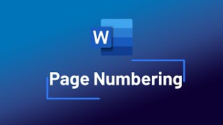 WORD  Numérotation des pages Page Numbering [upl. by Epperson406]