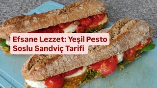 Efsane Lezzet Yeşil Pesto Soslu Sandviç Tarifi [upl. by Yelsehc516]