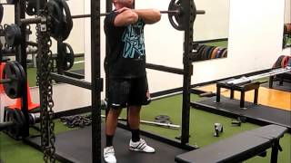 quotBottoms Upquot Chain Front SquatInverted Row Superset [upl. by Gerson513]