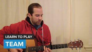 How to play quotTeamquot by Lorde Guitar Chords amp Lesson [upl. by Purity]