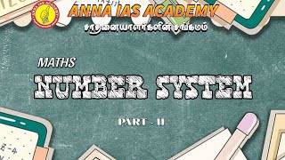 NUMBER SYSTEM  PART II  TNPSC  GROUP IV [upl. by Brander92]