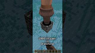 1000 Villager VS Dripstone in maincraft youtubeshorts youtube shorts minecraft subscribe like [upl. by Sharleen90]