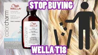 Watch This BEFORE Buying The Wella T18  Toning YELLOW Brassy Hair [upl. by Alur673]