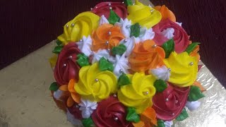 how to make bouquet cake [upl. by Gibbon]