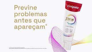 Prevenção mais avançada contra bactérias da boca com a nova fórmula do creme dental Colgate Total [upl. by Akiemehs601]