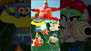 SpongeBob 🆚 Patrick Star 🆚 Arenita Coffin Dance song cover Tiles Hop tileshop trending spongebob [upl. by Ecaroh]