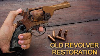 Rusty webley revolver restoration  1930s gun restoration [upl. by Aikemot]