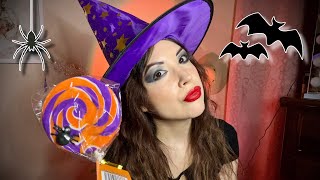 ASMR Comiendo Paleta de Halloween  Eating Halloween Lollipop 🕷️ [upl. by Padraig784]