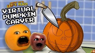 Annoying Orange  Virtual Pumpkin Carver w Midget Apple Shocktober [upl. by Annaerdna]