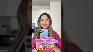 BROKEN IPHONE 16 PRANK shorts iribabyworld prank [upl. by Hiamerej]