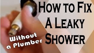 Leaking Shower Head How to Diagnose Uninstall and Repair a Leaky Shower Valve to Stop Leaks DIY [upl. by Ostler139]