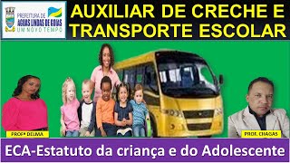 04RESOLUÃ‡ÃƒO DE QUESTÃ•ESECA AUX DE CRECHE E TRANSPORTE ESCOLAR P ÃGUAS LINDASGOProf Delma [upl. by Ranchod]