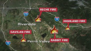 Rabbit Fire nears 8000 acres [upl. by Yekcim]