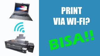 Print Via WIFI BISA  Setup Di Printer Epson L365 [upl. by Gnos]