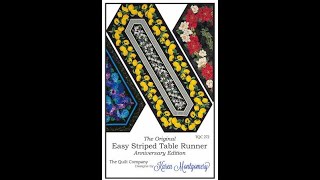 Ginas Pro Tips  Sew along Easy Striped Table Runner [upl. by Joan]