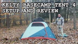 Kelty Discovery Basecamp 4 Tent Setup Review [upl. by Allicserp922]