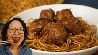 Boulettes de bœuf du Général Tao et Nouilles sautées [upl. by Alaham]