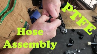 How to assemble PTFE hoses for fuel or oil lines [upl. by Yerffoej134]