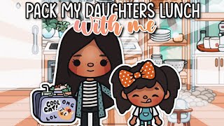 Lets PACK my DAUGHTERS lunchbox 😋🥪 tocaboca with voice 📢 [upl. by Larrisa529]