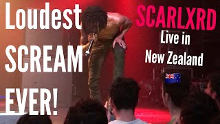 Scarlxrd loudest scream in New Zealand [upl. by Nilsoj623]