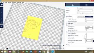 How to make a lithophanelithograph using Cura [upl. by Hosea]