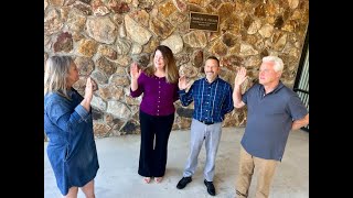 Newly Elected Hawkins County BOE members sworn in Christian reelected board chairman [upl. by Piks180]