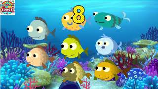 10 Little Fishies vs Shark  Super Simple Kids Songs for You [upl. by Adalai]