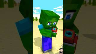 Zombie Becomes Herobrine in King Arthurs Sword Challenge ⚡⌚ Transform Watch [upl. by Wettam692]