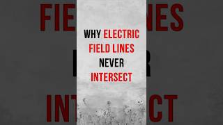 Why Electric Field Lines never Intersect ElectricField ScienceExplained [upl. by Iahc580]