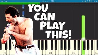 Queen  Dont Stop Me Now  EASY Piano Tutorial [upl. by Webster]