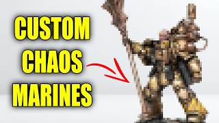 Kitbashing CUSTOM CHAOS SPACE MARINES Nurgle Corrupted Iron Warriors [upl. by Annaiek802]