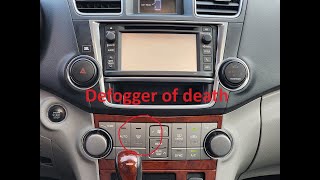 2013 Highlander Dies When pressing Defrost [upl. by Onid]