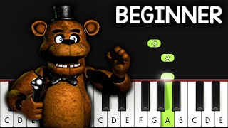 how to play quotFive nights at Freddys Songquot on piano RIGHT HAND [upl. by Nessa]