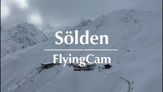 Webcam Sölden  Blick auf verschneite Pisten [upl. by Etan]