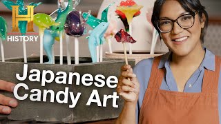 Sohla Makes Beautiful Japanese Candy Art  Ancient Recipes with Sohla [upl. by Aneelahs]