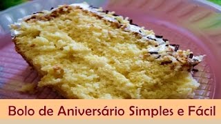 Bolo de Aniversário Simples e Fácil  Receita de Bolo de Aniversário  Sabor no Prato [upl. by Aivil839]