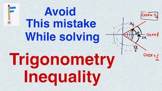 Trigonometry Inequality Solving  Concept Video  Sin x amp Cos x  Factorial [upl. by Olmsted]